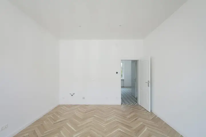Wohnküche mit Blick in den Vorraum