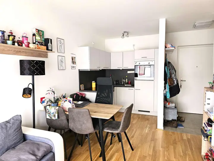 vollständig ausgestattete Küche