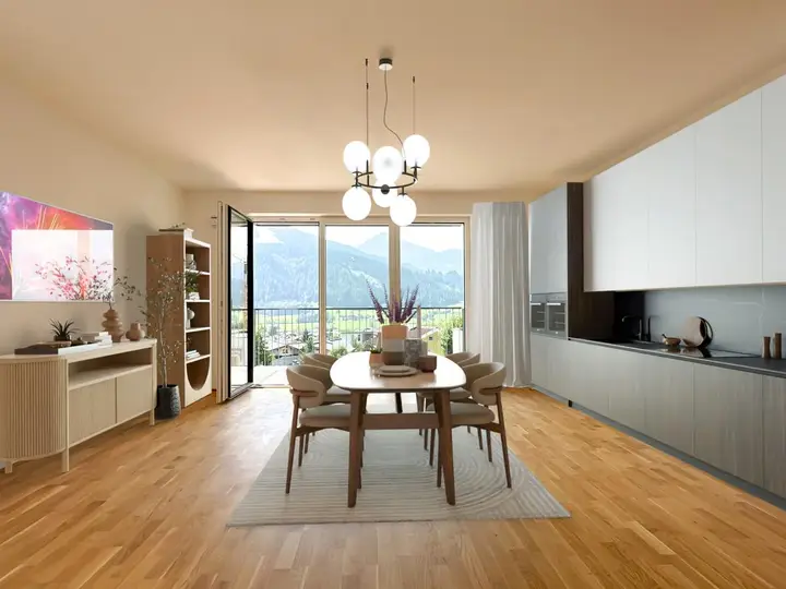 Wohnen/Küche virtual staging