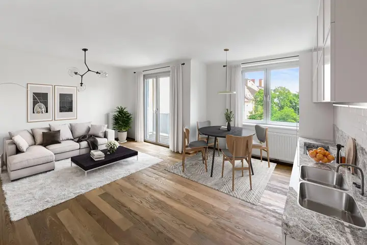 Visualisierung Wohn/Esszimmer