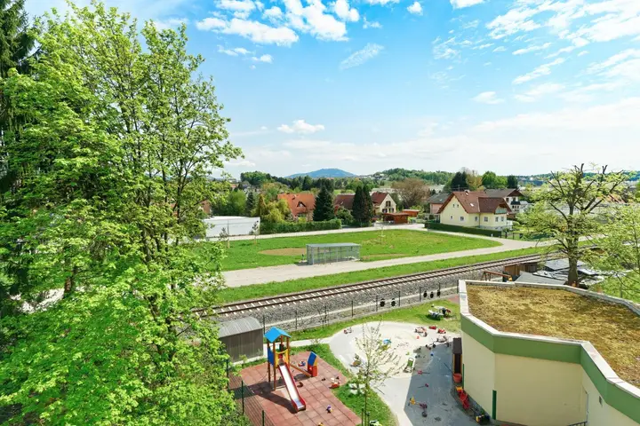 Ausblick von Loggia