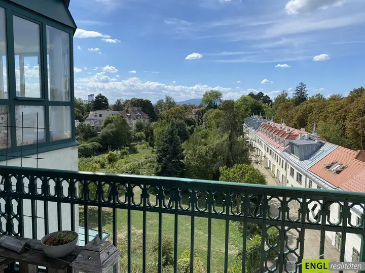 Blick vom Balkon