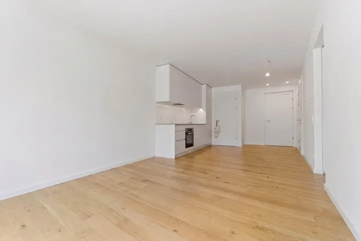 Wohnzimmer mit Kueche