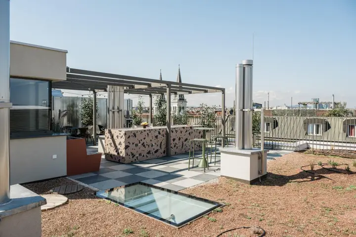 exklusive Gemeinschaftsdachterrasse in Haus 2