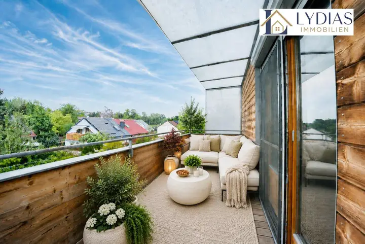 Loggia DG - virtuell möbliert