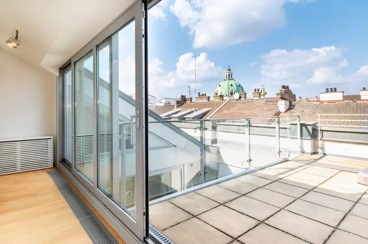 Terrasse in der 2. Etage