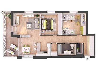 3-Zimmer Neubau-Wohnung mit Balkon (W07)