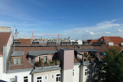 Hofseitige, sehr helle Dachgeschosswohnung mit geräumiger Terrasse - nähe U6 Station Nußdorferstraße zu vermieten!