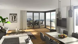 Unvergleichlich Einzigartige Penthouse Wohnung mit 360° Terrasse