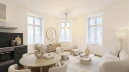 NÄHE RICHARD WAGNER PARK: generalsanierter Altbau mit Fußbodenheizung &amp; Küche