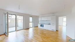 orea | Moderne 3-Zimmer Wohnung mit Balkon in der Seestadt | Smart besichtigen · Online anmieten