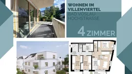 PROVISIONSFREI | Wohnen im Villenviertel | 4 Zimmer Wohnung mit Balkon (1.OG) | Hochstraße | Fertigstellung Mitte 2025 (Gebäude C - Top 6)