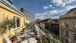 Über den Dächern Wiens – Attraktive 2 bis 3-Zimmer-Wohnung mit 25m² Terrasse im 7. Bezirk!