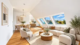 ** NEU ** PENTHOUSE-FLAIR MIT SÜDTERRASSE - STILVOLLER DACHGESCHOSS-ERSTBEZUG MIT GROSSZÜGIGER RAUMHÖHE