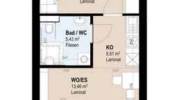 Betreutes Wohnen im Neubau - Moderne 40,28 m² Wohnung