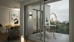 Lebensqualität pur: 2-Zimmer-Wohnung mit Balkon im 3.OG Blick auf den Grünen Prater | top Anbindung