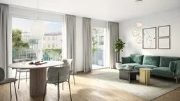 Wohnen und Wohlfühlen: 2-Zimmer-Wohnung mit Balkon | an der Alten Donau