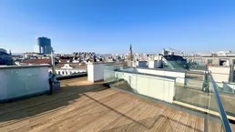 Über den Dächern Wien´s.....Erstbezug Dachgeschosswohnung beim Donaukanal mit einzigartigem Wien-Weitblick und 85 m² Dachterrasse mit Whirlpool!