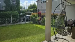 RUHIG GELEGENE, SEHR GEPFLEGTE 2 ZIMMERMIETWOHNUNG MIT GROSSER TERRASSE UND GARTENANTEIL IN VILLACH
