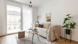 ERSTBEZUG mit ca. 7 m² BALKON | 2-Zimmer Neubau | Fernwärme | TG-Stellplatz optional | Nachhaltiges Wohnbauprojekt