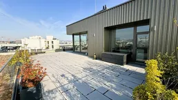Moderne Dachterrassenwohnung mit beeindruckendem Panorama für Pärchen und Singles