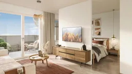 „Village im Dritten – PARK HOMES“ provisionsfreies Eigentums-Mikroapartment (Erstbezug!) Top 78