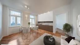 Heller 2 Zimmer Erstbezug im Altwien Stil in generalsaniertem Gründerzeithaus
