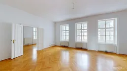 Repräsentative Bürofläche mit Blick auf die Karlskirche