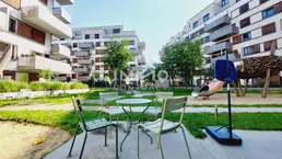 Fitness, Sauna, Garten &amp; Gemeinschaftsraum im Haus/ Moderne 2-Zimmer-Wohnung mit Balkon nahe U2 Aspernstraße