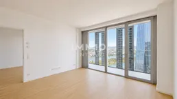 Skyline Serenity – 2-Zimmer-Residence im DC2 Tower mit 15 m² Loggia und Weitblick bis Kahlenberg &amp; Leopoldsberg