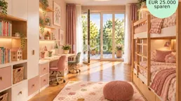 5 Zimmer-Gartenhit: Neubau-Erstbezug mit viel Flexibilität &amp; Annehmlichkeiten (Gemeinschaftsterrasse, Eventküche, Gästelounge usw.)