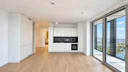 DC2 Tower: Donauinsel - Panorama über Innenstadt &amp; Donau 3-Zimmer-Eckwohnung mit zwei Loggien