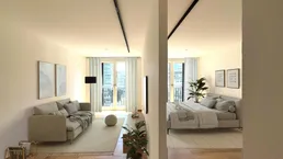 Smarte 1 1/2 Zimmer-Wohnung – Erstbezug in den DC Flats - zu mieten in 1220 Wien