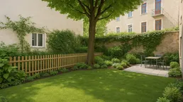 GARTENGLÜCK IN CITYNÄHE | 2 Zimmer | ca. 45 m² WFL | ca. 24 m² Garten + ca. 5 m² Terrasse