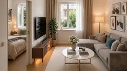 RAUMWUNDER | Neubau | BJ 1961, freier Mietzins | 2 Zimmer | ca. 32 m² WFL | Hofruhelage | nahe Donauinsel | sofort beziehbar