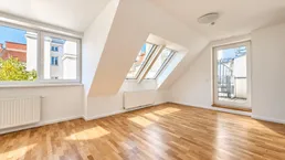 Über den Dächern Wiens | Helles 3-Zimmer-Dachgeschoss mit rund 67 m² Dachterrasse – jetzt entdecken!