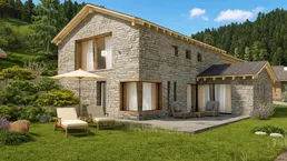 Modernes Stein Chalet mit 155 m² zu Top Vermietungschancen| Steinhaus 1