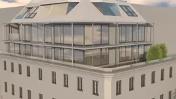Diplomatenviertel: Baugenehmigter Dachausbau: Zinshaus in gutem Zustand unweit der Landstraßer Hauptstraße