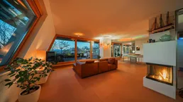 Penthouse mit Dachgarten auf Wohnebene