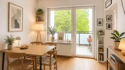 36,74 m²- ARCHITEKTENWOHNUNG MIT SEELE, RAUM und BALKON. 5% RENDITE