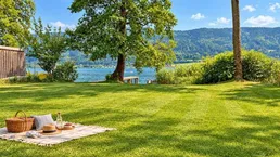 Sonnige Seeblickresidenz mit privatem Seezugang am Ossiacher See