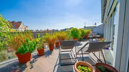 Mietloft über den Dächern von Wien: Luxuriöses Loft-Penthouse auf 2 Ebenen + 2 Terrassen