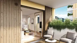 VILLAGE IM DRITTEN | MODERNE 3-ZIMMER WOHNUNG MIT BALKON | ANLEGER