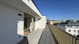 3-ZIMMER-DACHGESCHOSS MIT 28,94 m² FREIFLÄCHE | U1 KEPLERPLATZ | NEUBAU