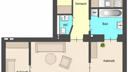 Zentrale Stadtwohnung | 3 Zimmer | separate Küche