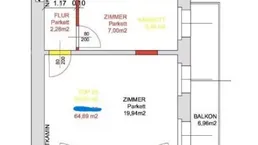 Moderne 3-Zimmer Wohnung, mit Balkon, hofseitig