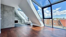 Atemberaubender Fernblick über Wien | Außergewöhnliche Glasflächen | Top-Ausstattung | 2 Terrassen I Nähe Aumannplatz