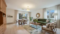 Attraktive 108m² Familienwohnung in Top Lage mit Balkon und Parkblick sofort bezugsfertig