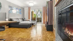 Wohlfühloase * Moderne 3-Zimmer-Wohnung mit Loggia und Elektrokamin in Ruhelage