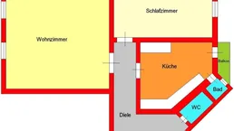 Großzügige Altbauwohnung mit Balkon direkt bei FH-Joanneum - Zimmer extra begehbar!